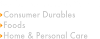 
Marketing-Intensive Sectors
Consumer Durables
Foods
Home & Personal Care